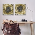 thumbnail image 2 of Stupell Abstract Gold & Grey Agate Nature Abstract Photography Gray Framed Art Print Wall Art, Set of 2, 2 of 8