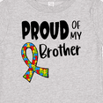 thumbnail image 4 of Inktastic Proud of my Brother Autism Awareness Puzzle Piece Ribbon Boys or Girls Baby T-Shirt, 4 of 5