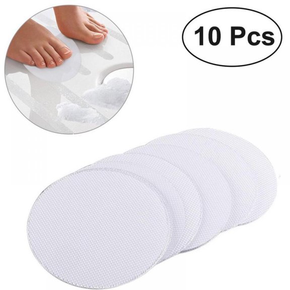 10/20pcs Safety Non-Slip Bathtub Shower Stickers Adhesive Bath Treads Non Slip Traction to Tubs Bathtub Stickers PEVA Adhesive Discs Non-Toxic Anti-Bacterial Mat