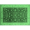 thumbnail image 1 of Ahgly Company Indoor Rectangle Oriental Emerald Green Traditional Area Rugs, 3' x 5', 1 of 4