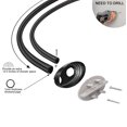 thumbnail image 4 of Utopia Alley Rustproof Wall Mounted Aluminum Double Curved Shower Curtain Rod, Screw Mount Rod, Stronger and More Secure Than Tension, Adjustable Double Shower Rod from 45" to 72", Expandable (Black), 4 of 11