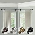 thumbnail image 2 of Domovina Phoebe 13/16" Corner Window Single Curtain Rod-Color:Black,Size:48"-84", 2 of 2