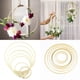 thumbnail image 2 of Anillo atrapasueños de madera de bambú para decoración, aro de bordado circular, arte artesanal, flor colgante, corona de boda, fiesta, 5 piezas, 9-30cm, 2 of 4
