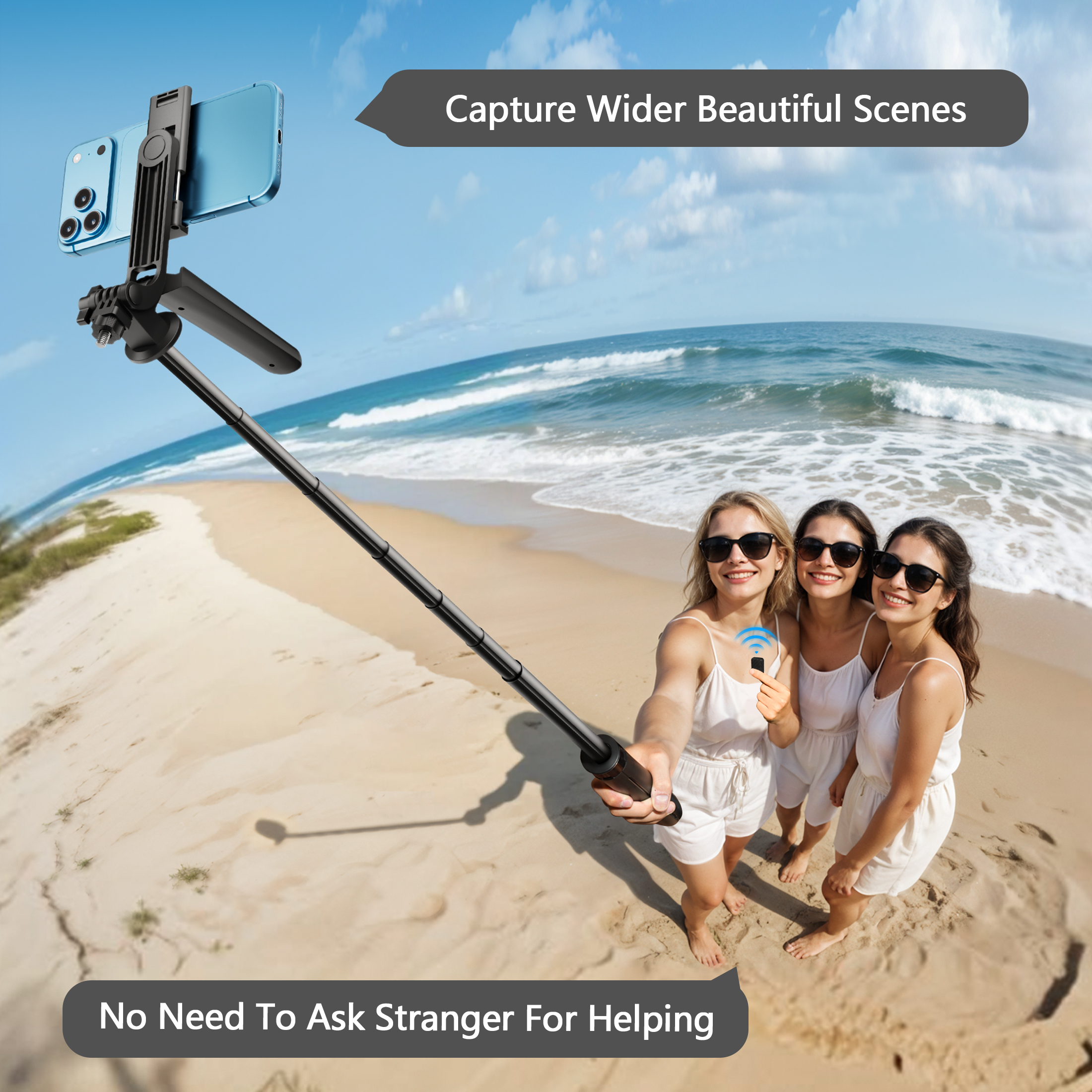 COSJM 71" Tripod with Phone Holder and Remote Control photo 7