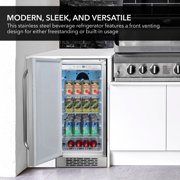 Whynter BOR-326FS 15″ Built-In Energy Star 3.0 cu. ft. Indoor/Outdoor Beverage Refrigerator Cooler Weatherproof in Stainless Steel