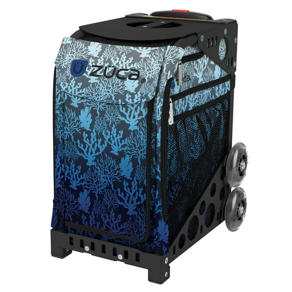 Zuca 18" Sport Bag - Reef with Flashing Wheels (Black Frame)