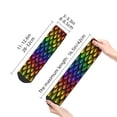 thumbnail image 4 of Fuzoiu Dragon Scales Print Adult Socks, Crew Moisture-wicking Socks, Unisex Cushion Crew Socks,Casual Sports Ankle Socks, 4 of 7