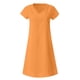 thumbnail image 4 of Puntoco Vestido De Verano De Mujer De Color Liso Suelto De Algodón Y Lino De Manga Corta Naranja Xxl, Regalo Para Mujer, 4 of 5