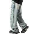 thumbnail image 5 of KKBOTIVE Mens Cargo Denim Pants - Fashion Jeans with Multiple Pockets Loose Fit Casual Trousers for Men's Fashion Blue Size: L, 5 of 5