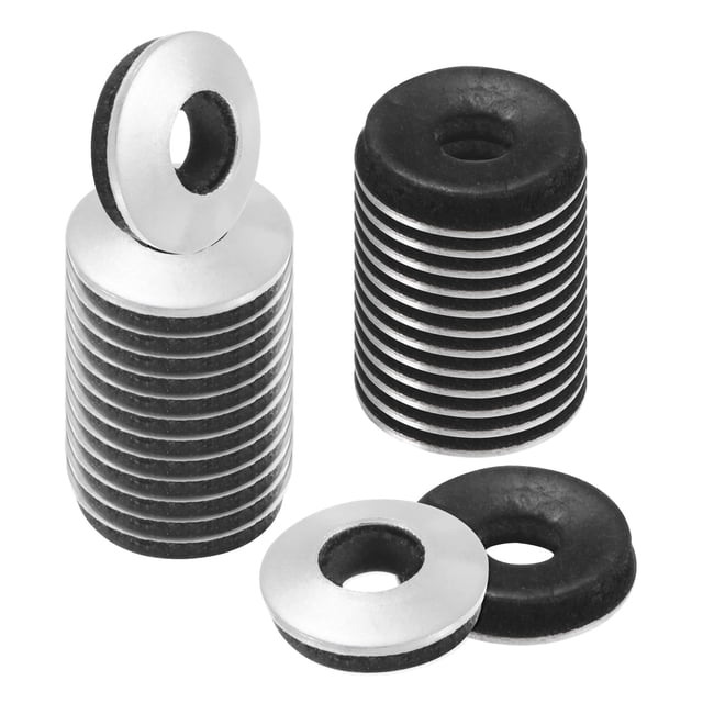 Juntas de sellado de goma unidas Uxcell, paquete de 80, junta de neopreno #8x3/8" OD