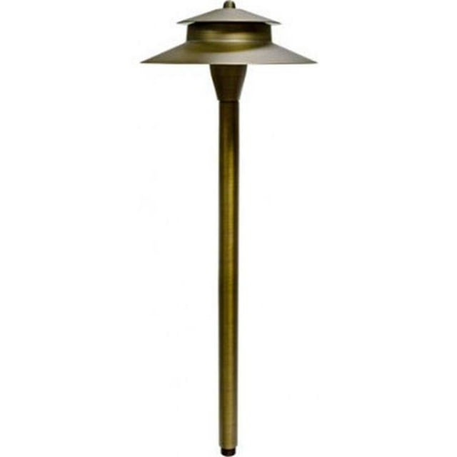 Dabmar Lighting LV-LED35 2.5W & 12V JC-LED Cast Weathered Brass Large Top Path Light