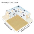 thumbnail image 4 of Túnel para gatos en forma de L, centro de actividades para gatos, túnel para animales pequeños, patio de juegos portátil, caseta para gatos con cama Pollo S, 4 of 9