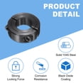 thumbnail image 4 of Uxcell 2 Pack Double Split Shaft Collar, 5/8" Bore One Piece Clamping Collar 1-5/16" OD 7/16" Thickness Black Oxide Lock Collar Clamp with Set Screws (1045 Steel), 4 of 6
