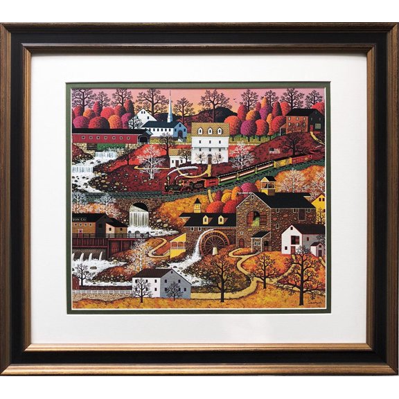 Charles Wysocki " Waterfall Valley" New CUSTOM FRAMED Generic