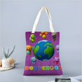 thumbnail image 2 of Wonderoos Bolso de tela con estampado de lienzo para mujer, bolsa de compras reutilizable y estética, con cremallera interior, regalo para mujer,38*45cm., 2 of 6