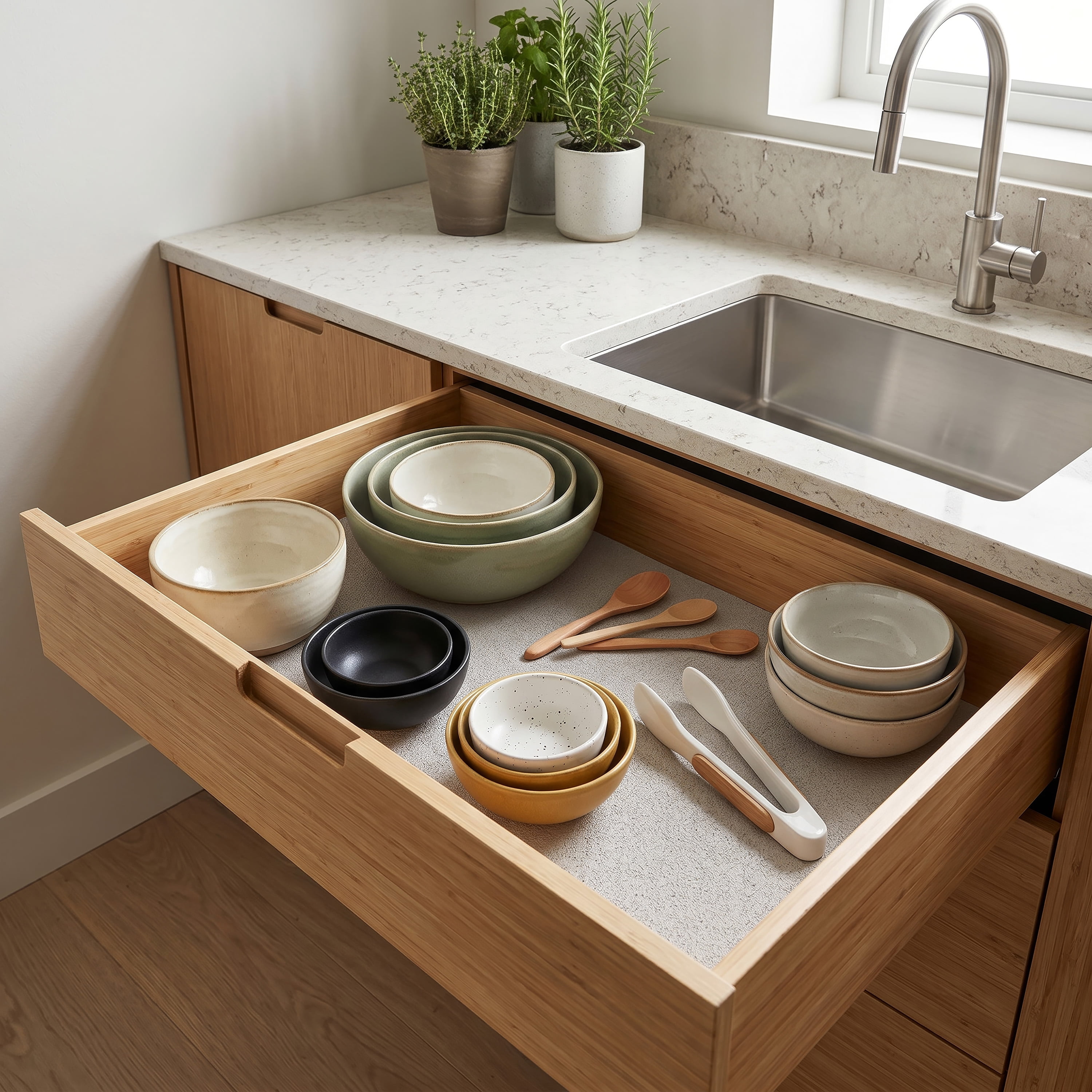 Simplify Shelf Liner Jumbo Roll 30 Square Feet | PVC Cabinet Liner 18x240 Inches | Kitchen Drawer Protection | Home Organization Mat