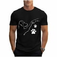 thumbnail image 2 of Tops para hombre, blusas y camisas de cuello redondo y manga corta para hombre, blusas casuales de cuello redondo con estampado de moda para hombre, blusas de cuello redondo y manga corta, camisas par, 2 of 6