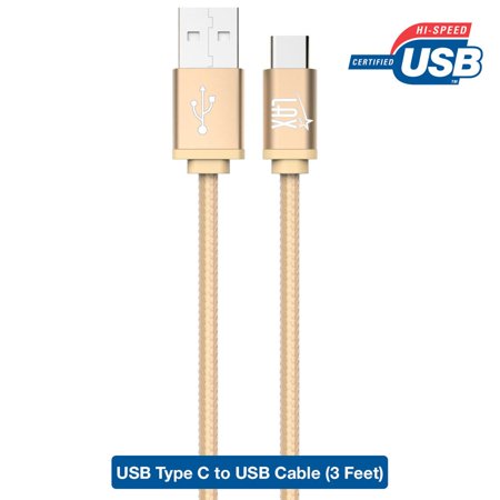 LAX USB Type C to USB - 3ft - Rose Gold