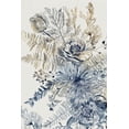 thumbnail image 2 of Woods, Maya 13x18 Black Ornate Wood Framed with Double Matting Museum Art Print Titled - Royal Blue II, 2 of 4
