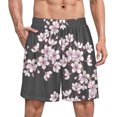 thumbnail image 1 of NICKSUN Shorts de Pyjama Amusants pour Hommes, Bas de Pyjama Doux avec Poches, Fleurs Blanches, m, 1 of 6