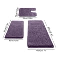 thumbnail image 5 of Dark Purple Bathroom Rugs, Soft Small Absorbent Microfiber Bath Rugs Non Slip Quick Dry Fluffy Bath Mats for Bathroom Floor Tub Showers, Machine Washable, 5 of 9
