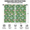 thumbnail image 2 of Blackout Kids Curtains,Cartoon Butterfly Flower Leaf Green Pattern Childrens Insulated Curtains Set Of 2,Bedroom Essentials,Toddler Room Decor 52"x84", 2 of 5