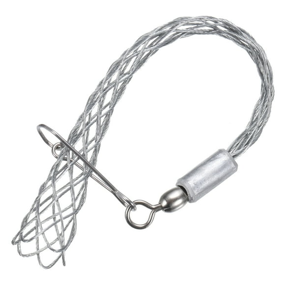 Agarre de cable Uxcell para cable de 15-18 mm 23 cm pequeño, tirador de malla de alambre rotativo, cabeza simple, 1 pieza