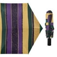 thumbnail image 4 of ALAZA Mardi Gras Stripes UPF 50+ Compact Folding Umbrella for Rain Travel Umbrella Packable, 4 of 8