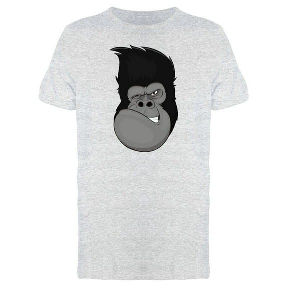 Gorilla Smirk T-Shirt Men -Image by Shutterstock, Male XX-Large