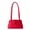 Red, variant on ® Women Faux Suede Ballerina Bag, Gray