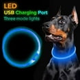 thumbnail image 2 of LED Dog Collar, Rechargeable Light Up Dog Collars for Night Walking，Adjustable, Reusable Safety Necklace for Dogs, 2 of 10