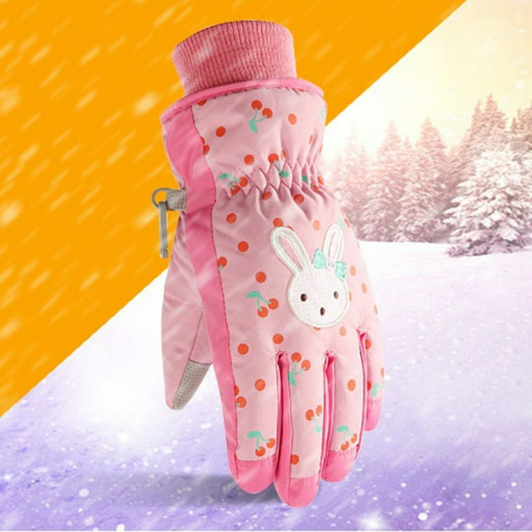Waterproof Breathable Kids Mittens Toddler Snow Gloves Winter