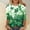 White, variant on T Shirt St Patricks Day Round Neck Short Sleeve St Patricks Day T-Shirt for Women the Cure T-Shirt (White,L)
