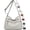 Light Grey, variant on Crossbody Bags for Women - Soft Leather Multi-pocket Purses Shoulder Handbags with Adjustable Shoulder Strap