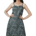 thumbnail image 5 of Moomaya All Over Printed A Line Sleeveless Womens Summer Party Dresses, 5 of 6