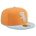 thumbnail image 3 of Men's New Era Orange/Light Blue Chicago White Sox Spring Color Basic Two-Tone 59FIFTY Fitted Hat, 3 of 5