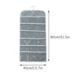 thumbnail image 4 of Wovilon Non-Woven Double-Sided Storage Bag Washable Wardrobe Multi-Pocket Bra Hanging Bag Door Rear Socks Storage Bag 1218, 4 of 4