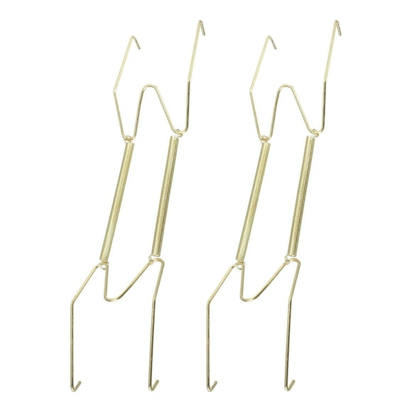 Naiovety Soporte de resorte para platos No deformable de acero, fácil instalación, línea suave, sin daños al clásico, 2 uds. Decoración del hogar 14 pulgadas