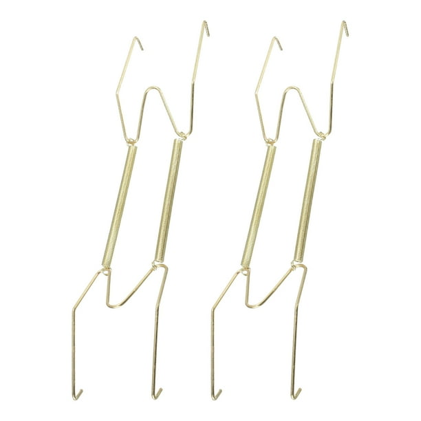 Injueey Soporte de placa Invisible de fácil instalación, soporte de resorte para , acero resistente a impactos, 2 piezas Decoración del hogar 10 pulgadas