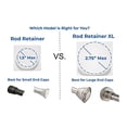 thumbnail image 4 of Adherion Adhesive Shower Curtain Rod Holder | Rod Retainer | No Drilling | Stick On | 3M Adhesive | White | Shower Curtain Rod not included |, 4 of 8