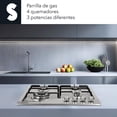 thumbnail image 3 of Parrilla De Gas 4 Quemadores De Acero Inoxidable Estufa Compatible Con Gas LP Empotrable o De Sobreponer Encendido Electronico Parrilla Electrica De Estructura Metalica (4 Quemadores), 3 of 9