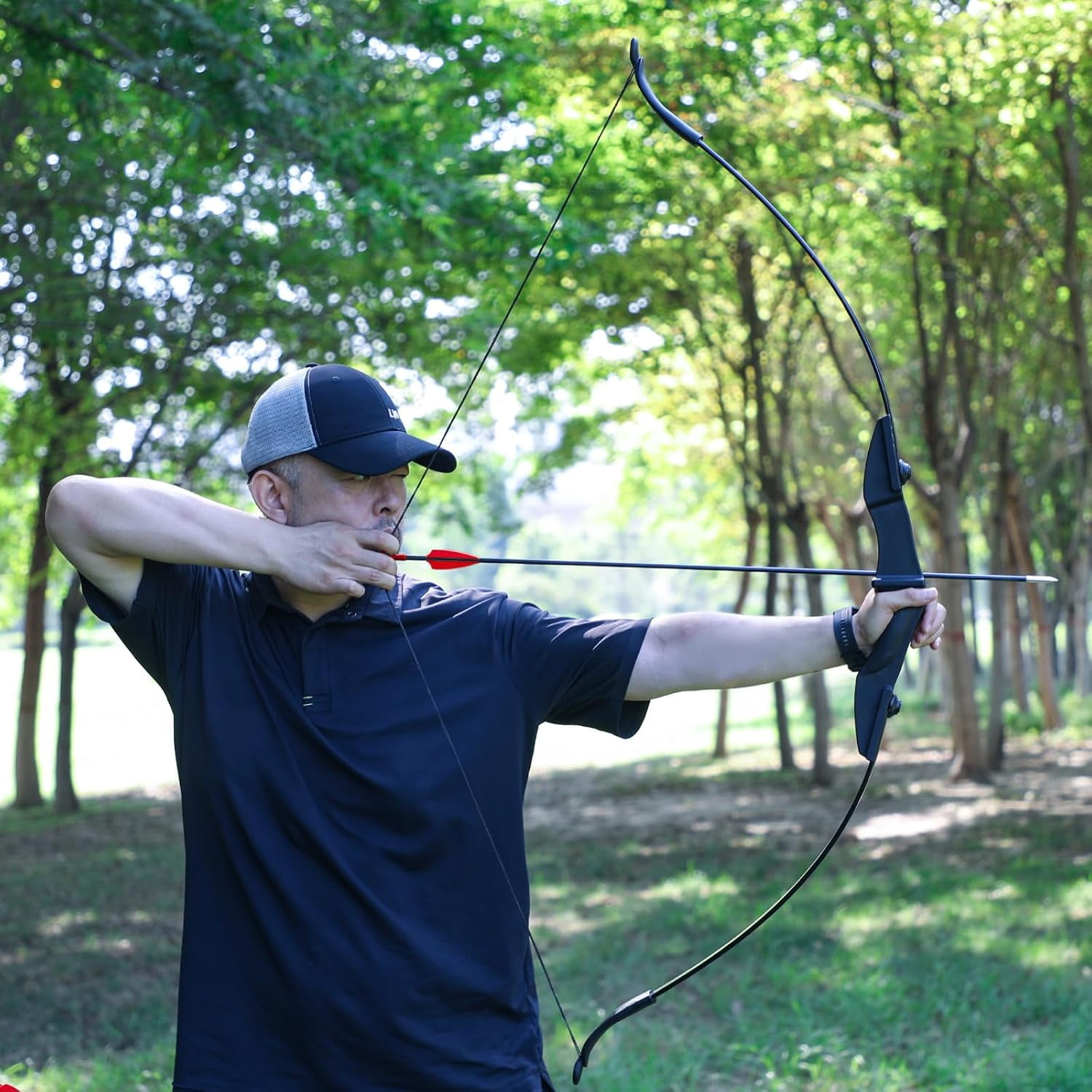 AME Recurve Bows for Adults - Archery Takedown Bow and Arrow Set for Adults/Youth/Teens Beginners Target Practicing, Left & Right Handed 30/35/40lbs