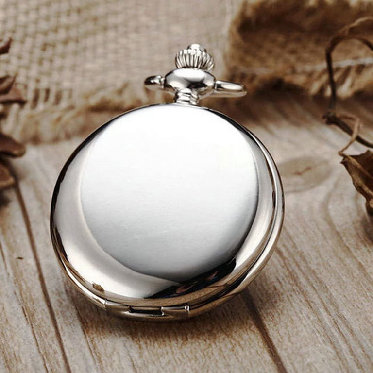 Vintage Quartz Pocket Watch with Chain for Men and Women Antique Small Size Men Women Quartz Analog Pocket Watch  main image 4
