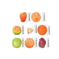 thumbnail image 3 of Mini Fruit Resin Figurine Simulation Orange Grape Fruits Ornament Dollhouse, 3 of 11