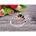 thumbnail image 5 of 1.75 Carat Round Cut Black Diamond Moissanite Ring Engagement Ring Promise Ring Anniversary Ring 10k Rose Gold Gemstone Art Deco, 5 of 6