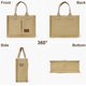 thumbnail image 3 of LHSHID Canvas Tote Bag with Multi Pockets Everything Tote for Women Church Bag Mommy Diapper Bag with Compartments, 3 of 6