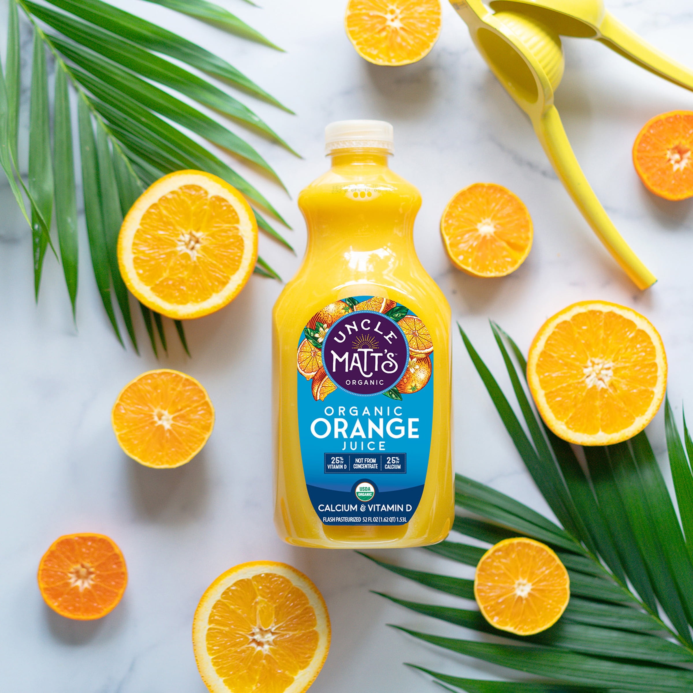 Uncle Matt's Organic Pure Organic Orange Juice with Calcium & Vitamin D + Zinc 52 fl Oz