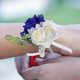 thumbnail image 4 of WASHWEPE Corsage De Flores Artificiales En Azul Real Para Novia Y Damas De, 4 of 8