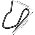 thumbnail image 4 of 58 Pack Metal Curtain Hooks Pin-On Drapery Hooks 1.2 by 1 Inch for Window,Door,Shower Curtain(Black), 4 of 6