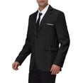 thumbnail image 4 of CHAQUETA CHIC para Hombre Ajustada Blazer de Un Solo Botón Formal XL Negra, 4 of 7